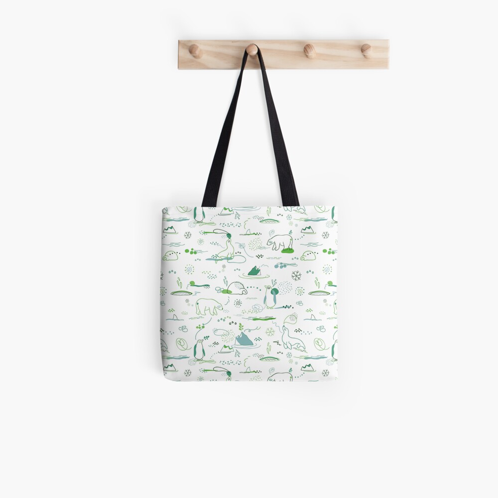Animal Pattern Series – Arctic Creatures Tote Bag