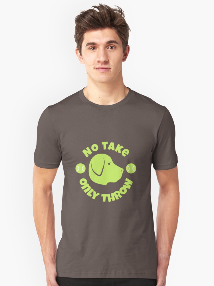 Alternate view of No Take Only Throw - Design 1 Slim Fit T-Shirt