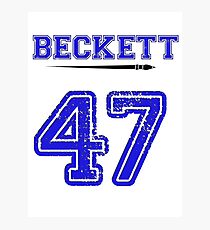 Beckett 47 Jersey Photographic Print