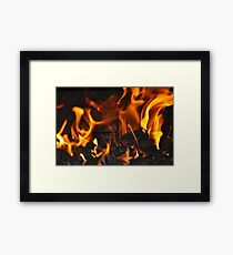 Open Fire Framed Print
