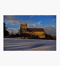 Golden Light - Kilmore Church of Ireland, Cultra, County Down. Photographic Print