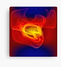 The Flying Red Rhinoceros Canvas Print