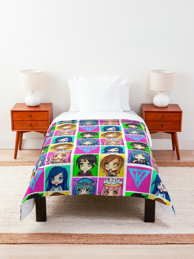 Alternate view of Funneh and the Krew - Anime Style Comforter