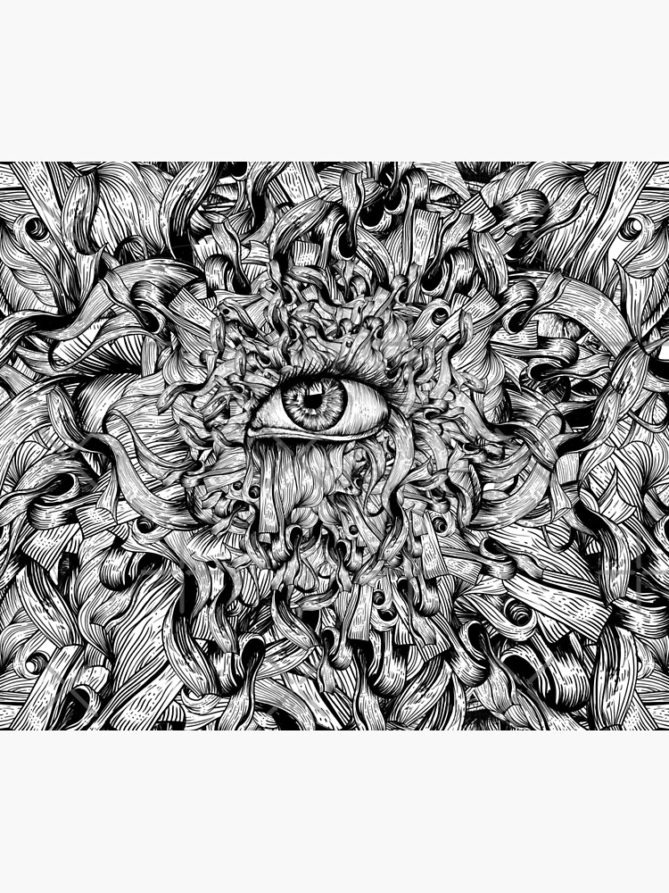 "Inked Eye" Throw Blanket by fakeface Redbubble