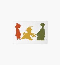 Ed, Edd n Eddy Silhouettes Art Board Print