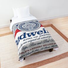 Budweiser beer shirt Comforter