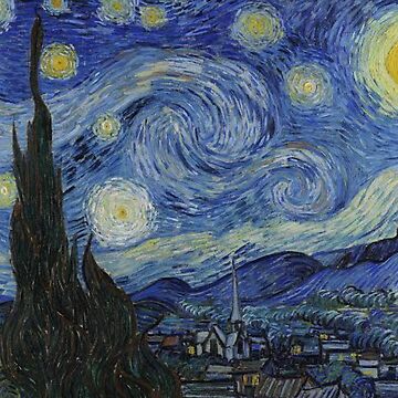 Vincent Van Gogh - Starry Starry Night  Art Board Print for Sale by  RogerMurdock