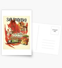 Vintage San Francisco poster Postcards