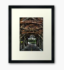Old Time Crossings Framed Print
