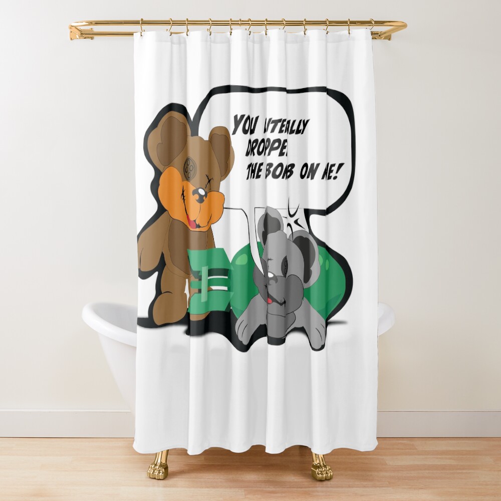 Weirdo And Psycho Series Shower Curtain
