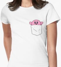 Pocket Kirby Women's Fitted T-Shirt