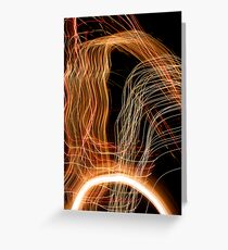 Suburb Christmas Light Series - Energy Arc Greeting Card