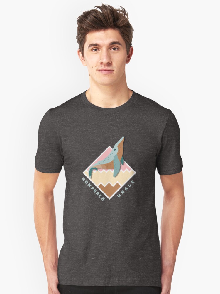 Alternate view of Humpback Whale Badge Slim Fit T-Shirt