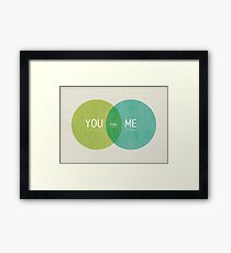 You and Me Framed Print