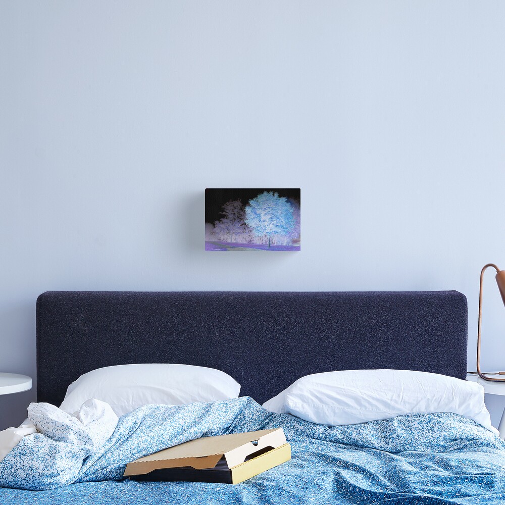 Inverted chestnut in blue-purple Canvas Print