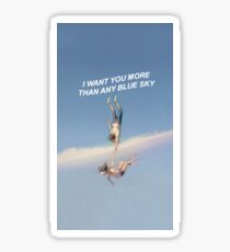 I want you more than any blue sky - weathering with you Sticker
