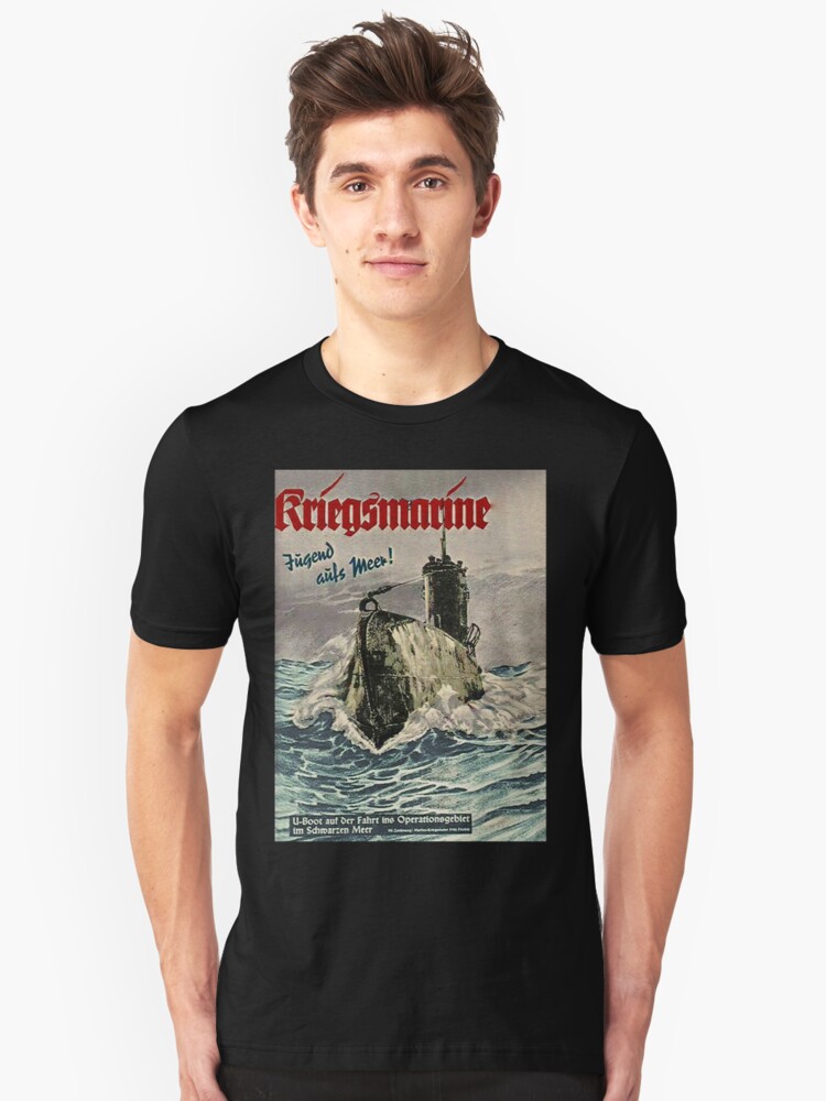Alternate view of U Boat ...German Kriegsmarine WWII Slim Fit T-Shirt