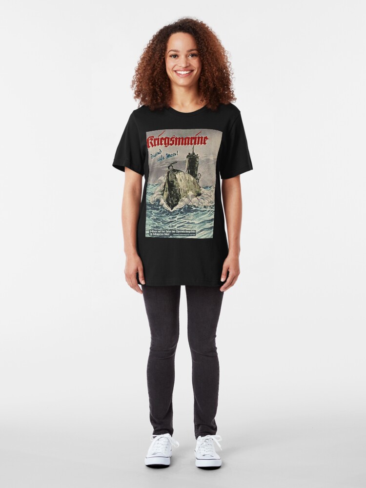 Alternate view of U Boat ...German Kriegsmarine WWII Slim Fit T-Shirt