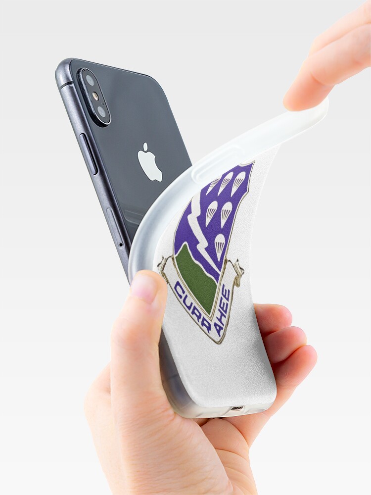 Alternate view of Currahee - 506th Infantry - 101st Airborne iPhone Case & Cover