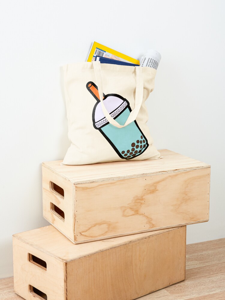 Alternate view of Bubble Tea Pattern Tote Bag