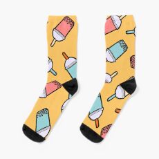 Bubble Tea Pattern Socks