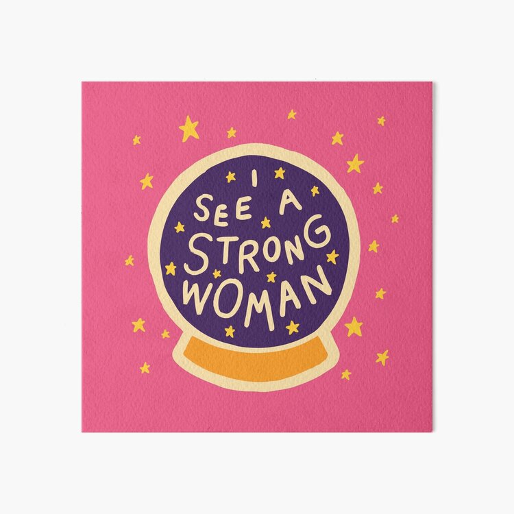 I see a strong woman Art Board Print