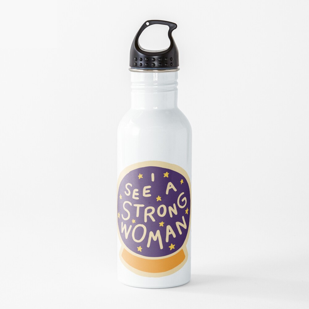 I see a strong woman Water Bottle