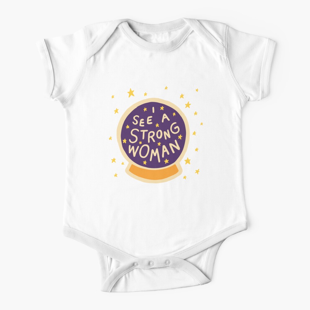 I see a strong woman Short Sleeve Baby One-Piece