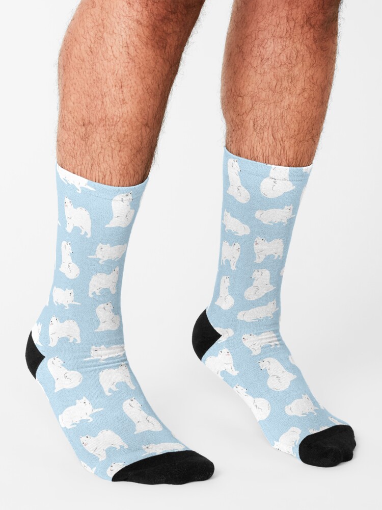 Alternate view of Samoyed Print Socks