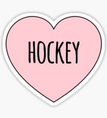 Hockey Lover, I Love Hockey, Hockey Pride Sticker
