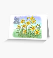 Jonquil Greeting Card