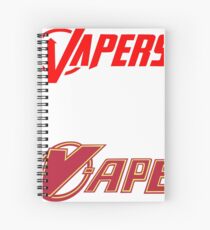 vapor sticker 2 pack Spiral Notebook