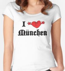 I Love Munchen Women's Fitted Scoop T-Shirt