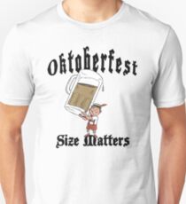 Funny Oktoberfest "Size Matters" Unisex T-Shirt