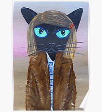 Anderson Tenenbaum black cat Poster