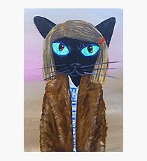 Anderson Tenenbaum black cat Photographic Print