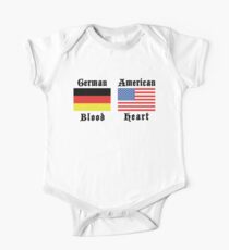 German Blood American Heart One Piece - Short Sleeve