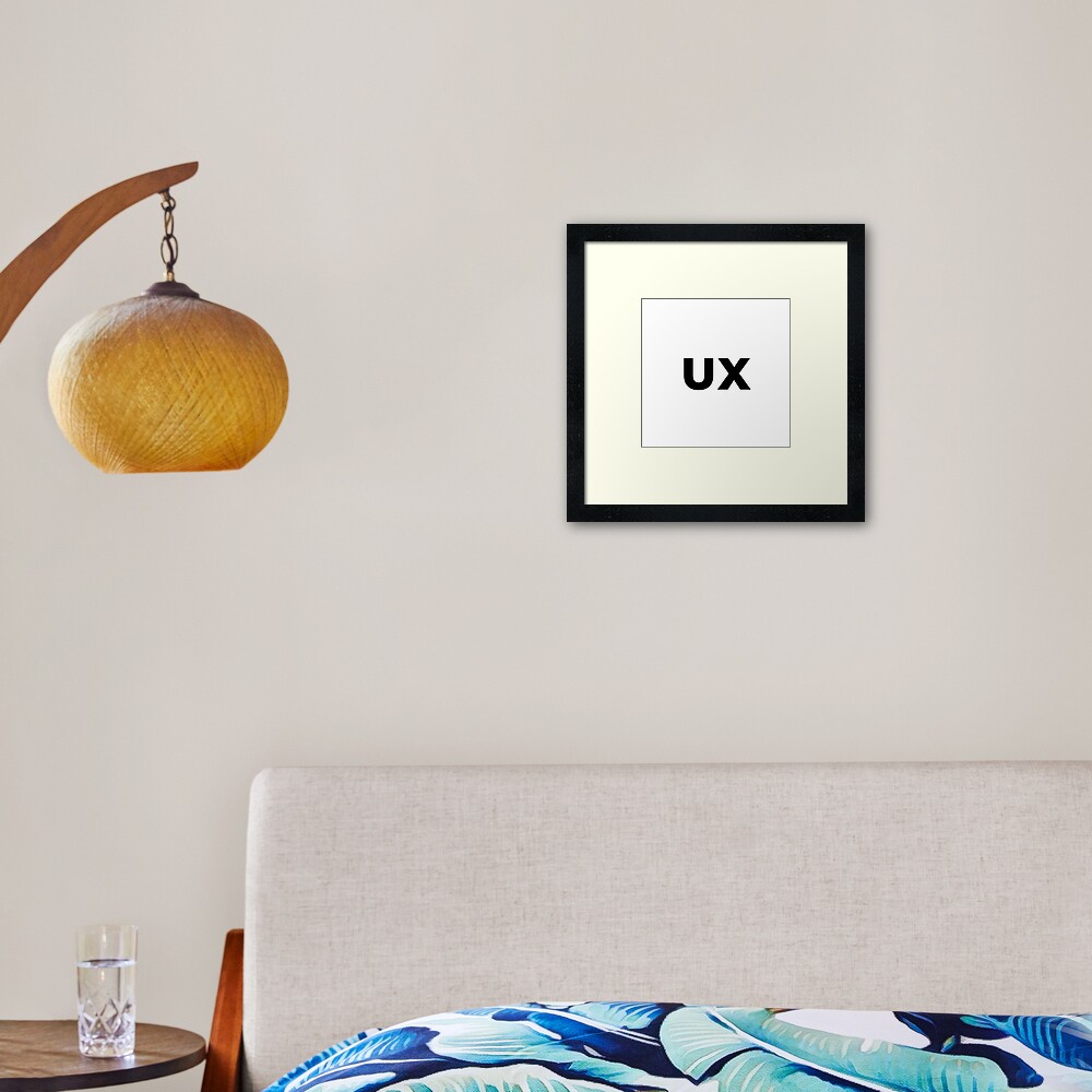 UX (User Experience) Designer Developer (inverted) Framed Art Print