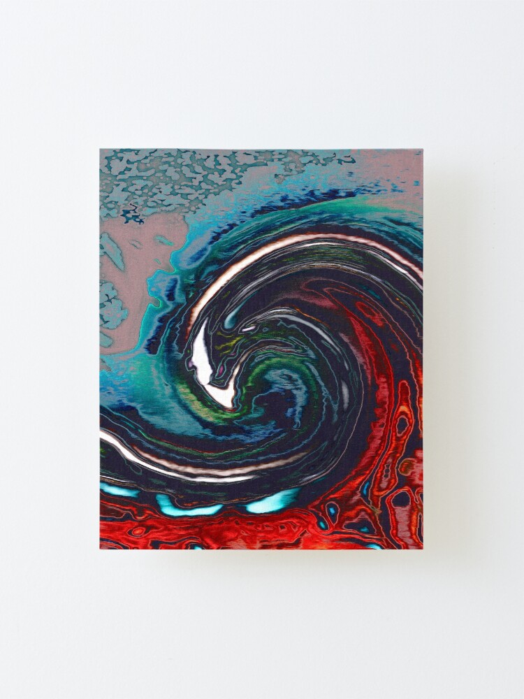 Alternate view of Wave 9 Mounted Print
