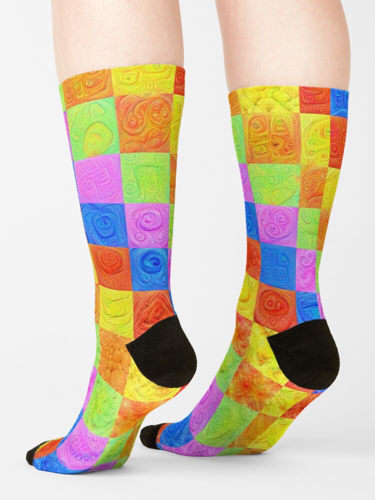 Alternate view of #DeepDream color factures Socks
