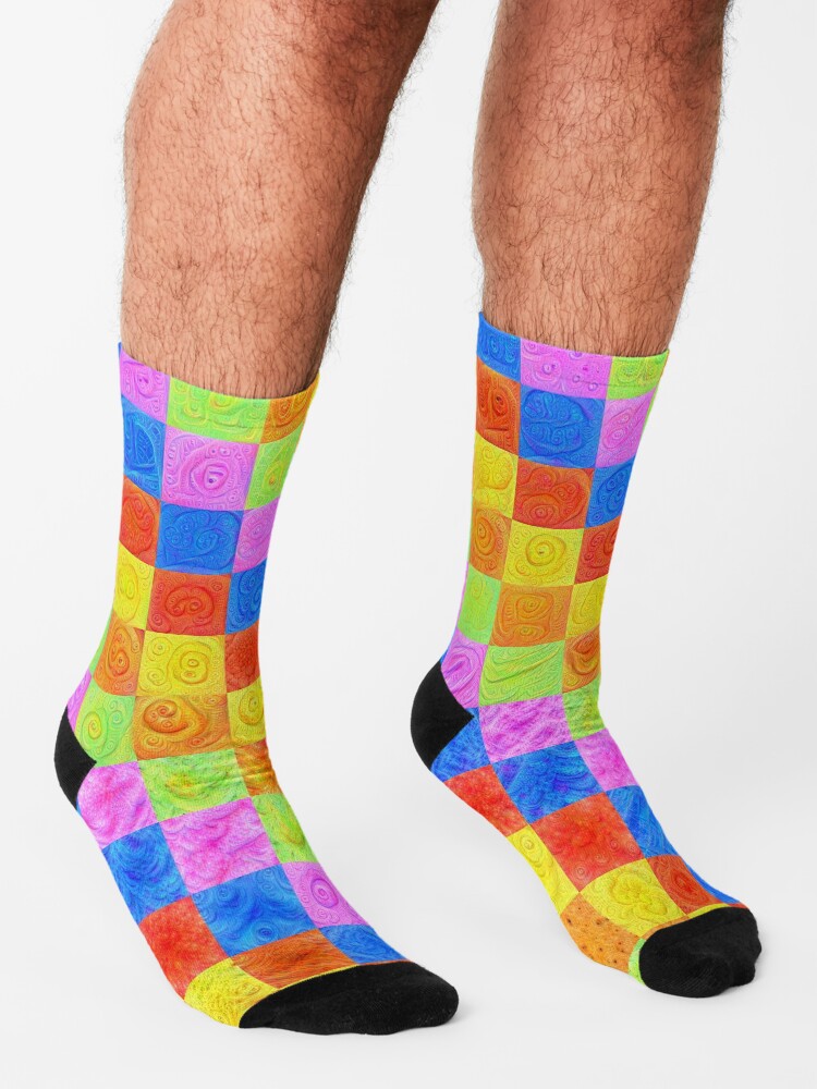 Alternate view of #DeepDream color factures Socks