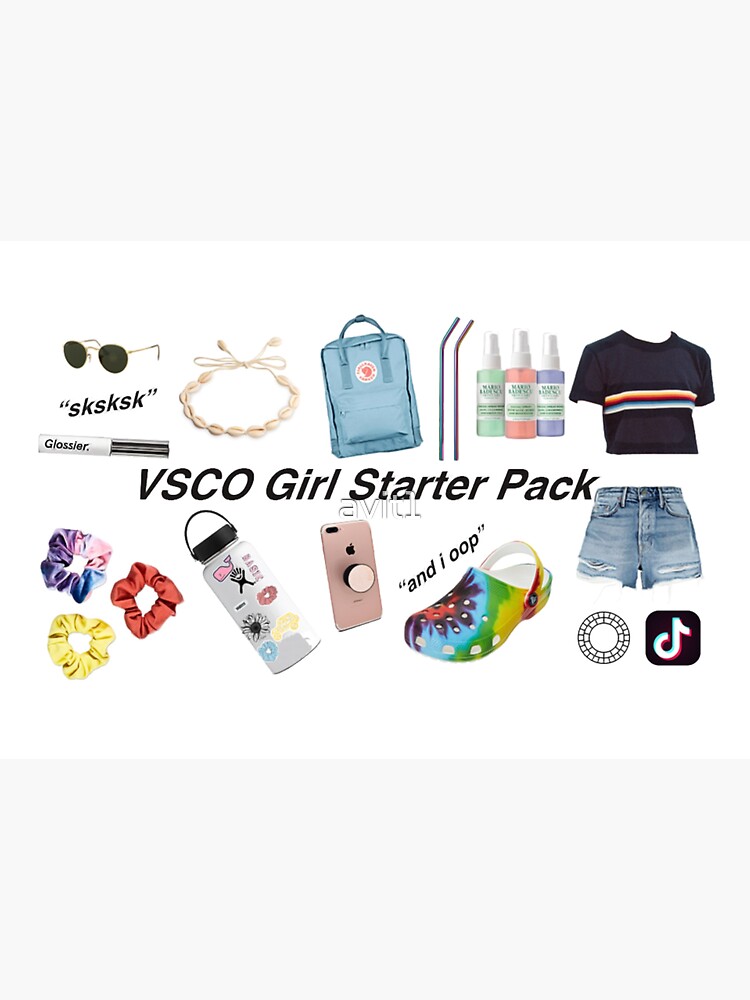 vsco girl starter pack, vsco girl packs by avit1
