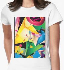 Abstract Design (Large Graphic) Women's Fitted T-Shirt