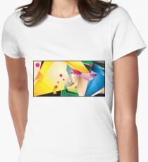 Abstract Design (Small Graphic) Women's Fitted T-Shirt