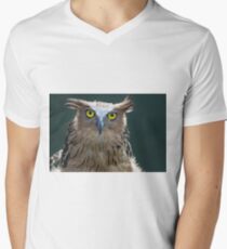The Intense Yellow-eyed Stare V-Neck T-Shirt