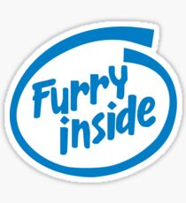 Furry Inside Sticker
