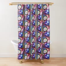 #DeepDream bubbles on frozen lake 5x5K v1450615886 Shower Curtain