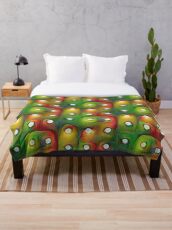 #DeepDream Lights Throw Blanket