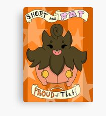 Pumpkaboo: Short and Fat and Proud of That! Canvas Print