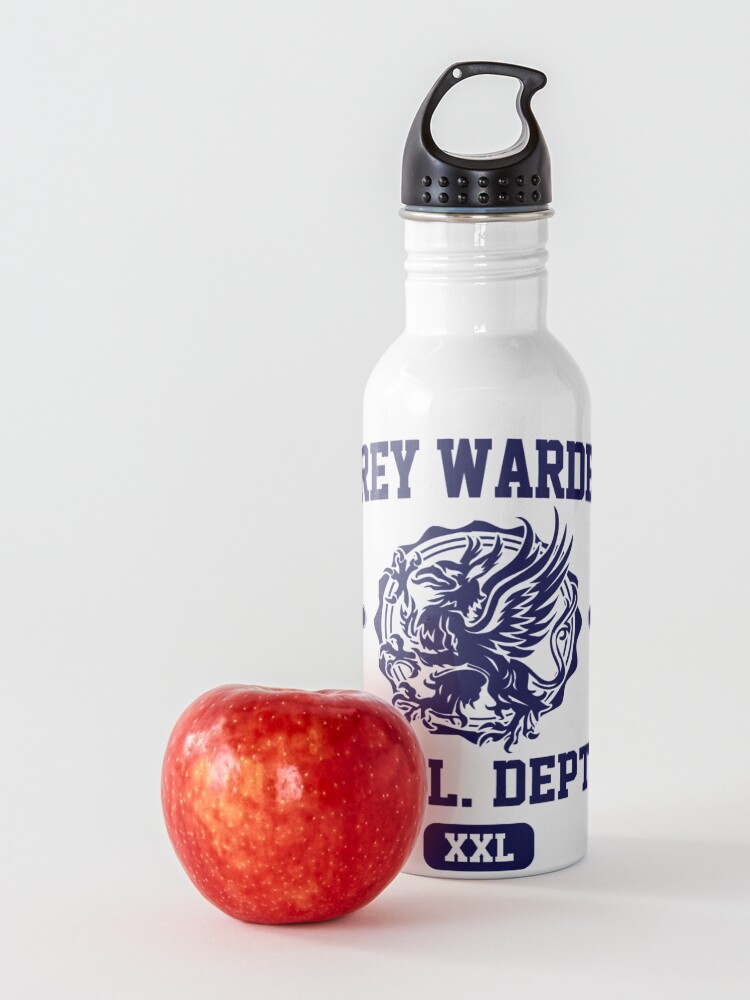 Alternate view of Grey Warden Athletic Department | Dragon Age Gym Shirt Style | Navy Print Water Bottle